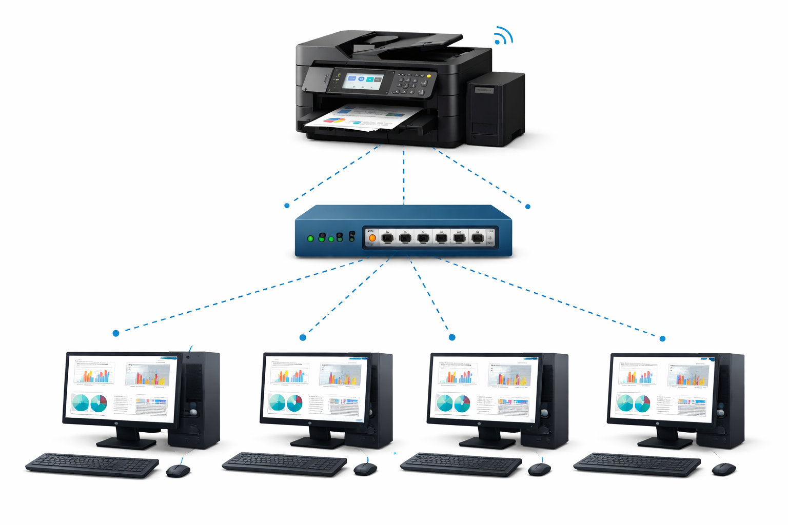 Installation et configuration d'imprimante réseau Epson – Projet ASBL AMO Bruxelles, partenaire OPTIMEEZ